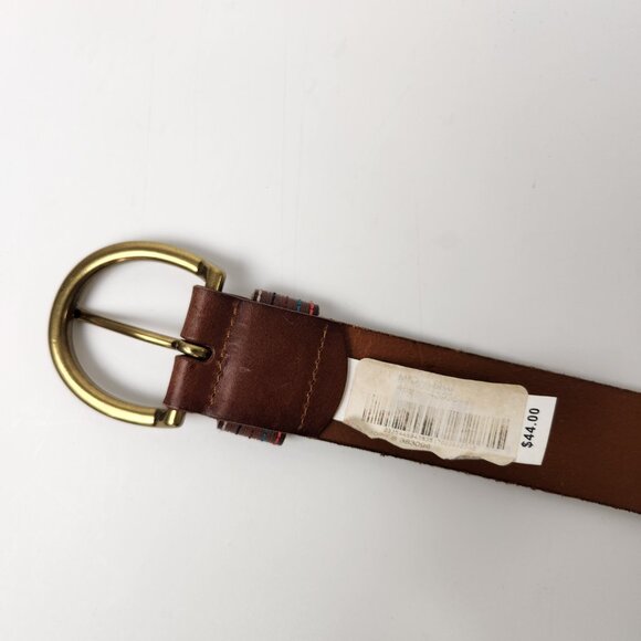 Fossil Belt Womens S Brown Southwest Embroidered Boho Western Cowgirl Rustic - Picture 5 of 10